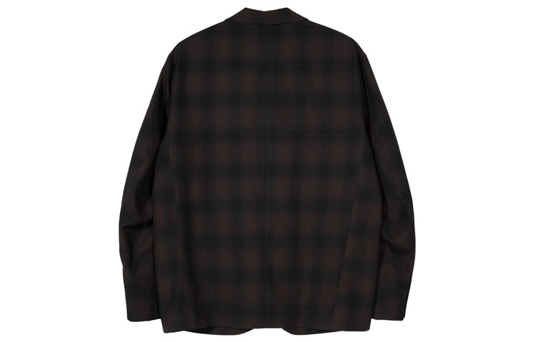 Stussy Shadow Plaid Sport Coat 'Black' 115522 - 2