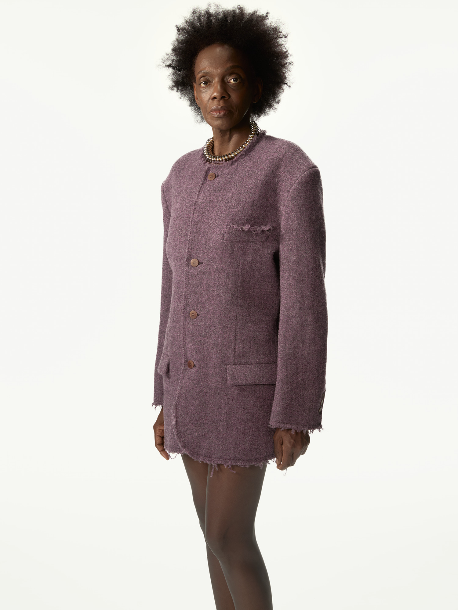 Acid Tweed Roundneck Purple Mix - 4