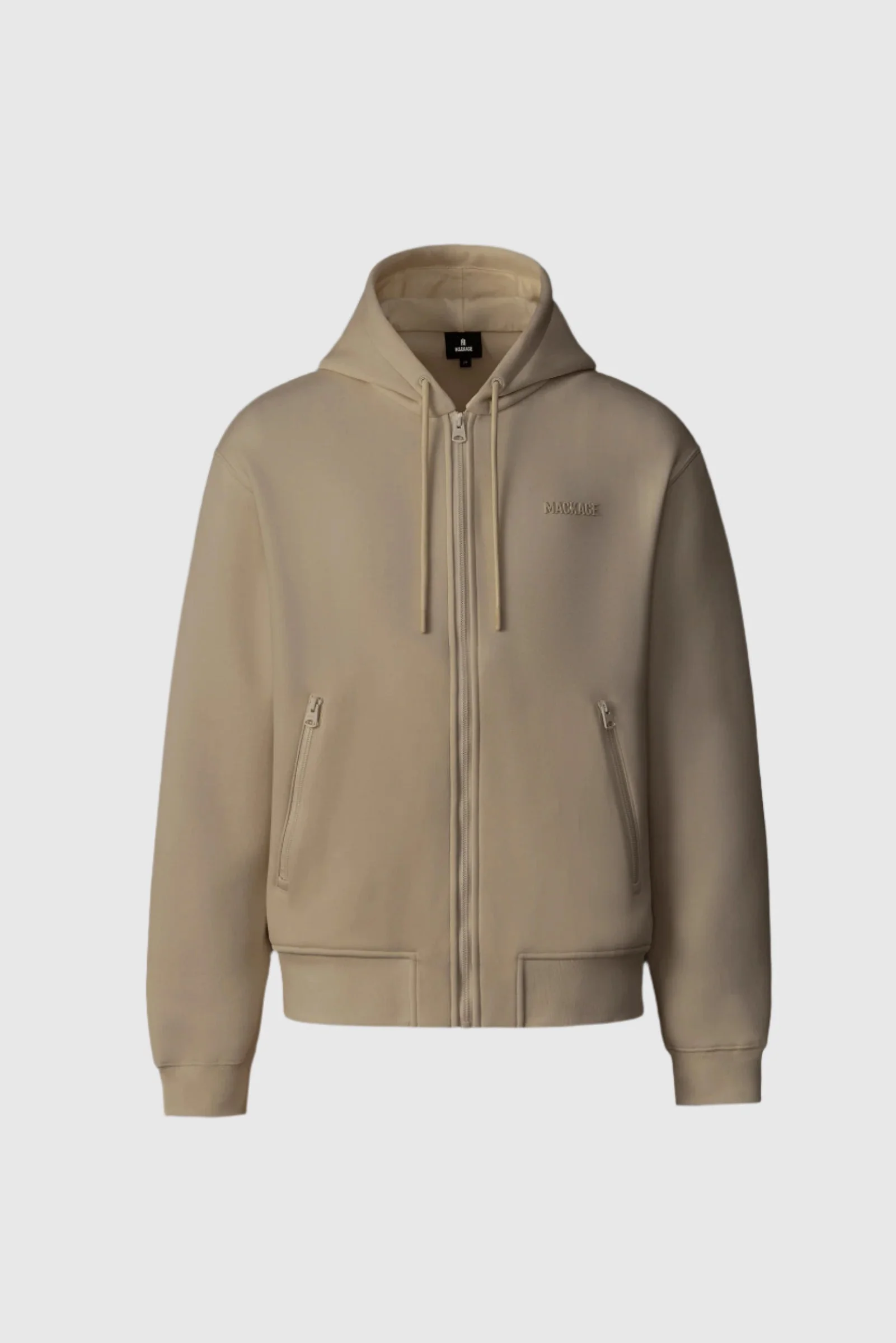 KRYSTOS Double-face Jersey zip-up hoodie - 1