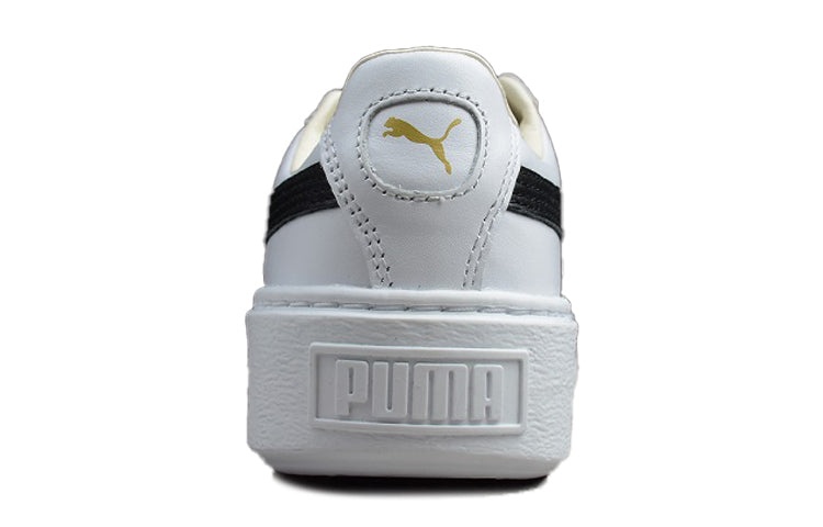 (WMNS) PUMA Basket Platform 'Black White' 364040-05 - 3