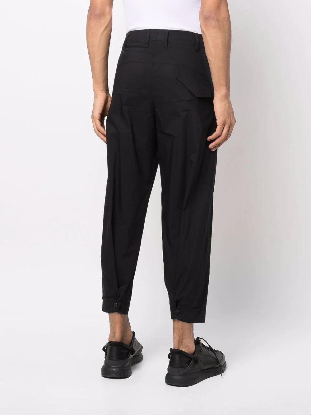 high-waisted cargo pants - 4