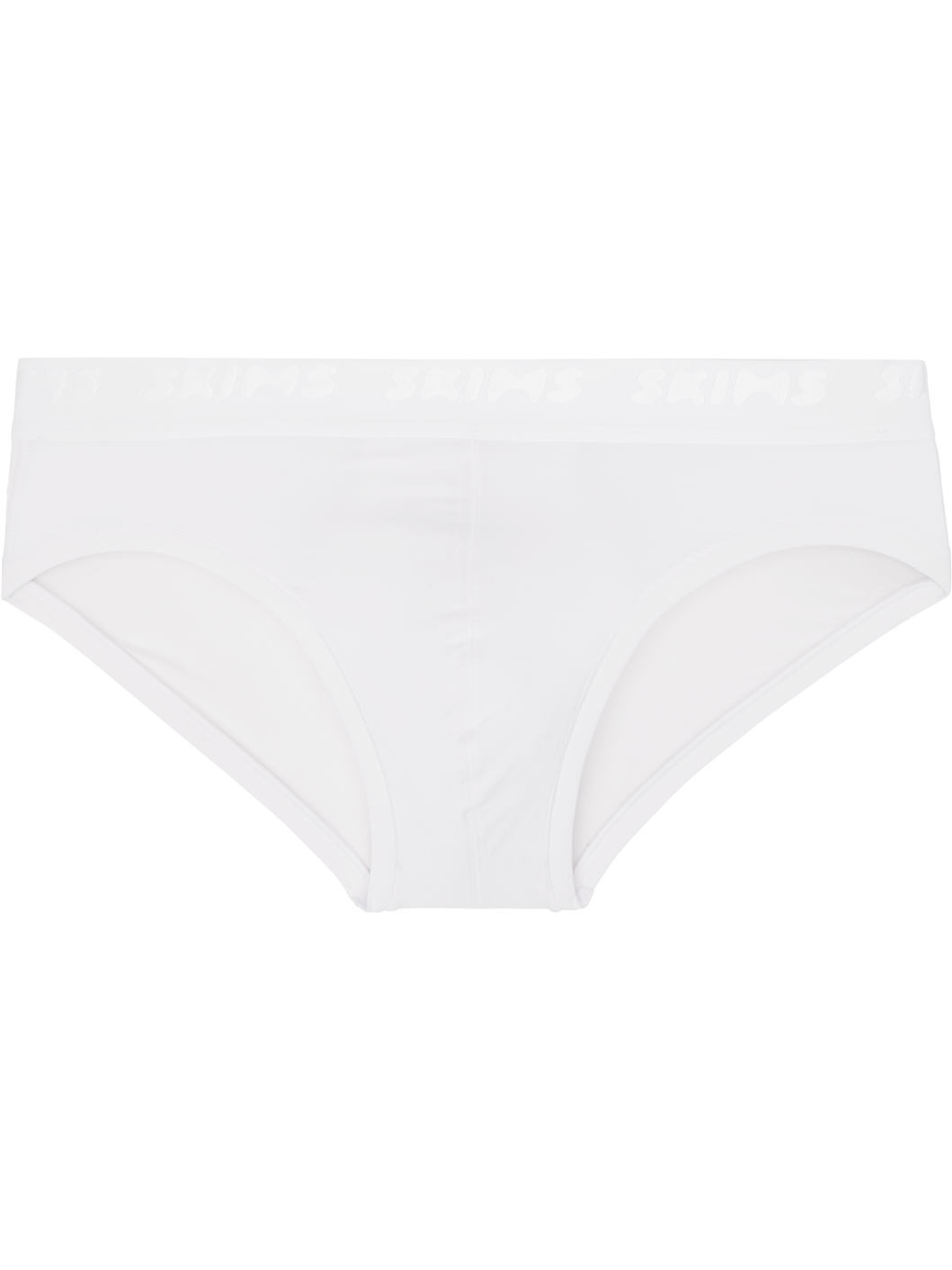 Three-Pack White SKIMS Stretch Briefs - 2