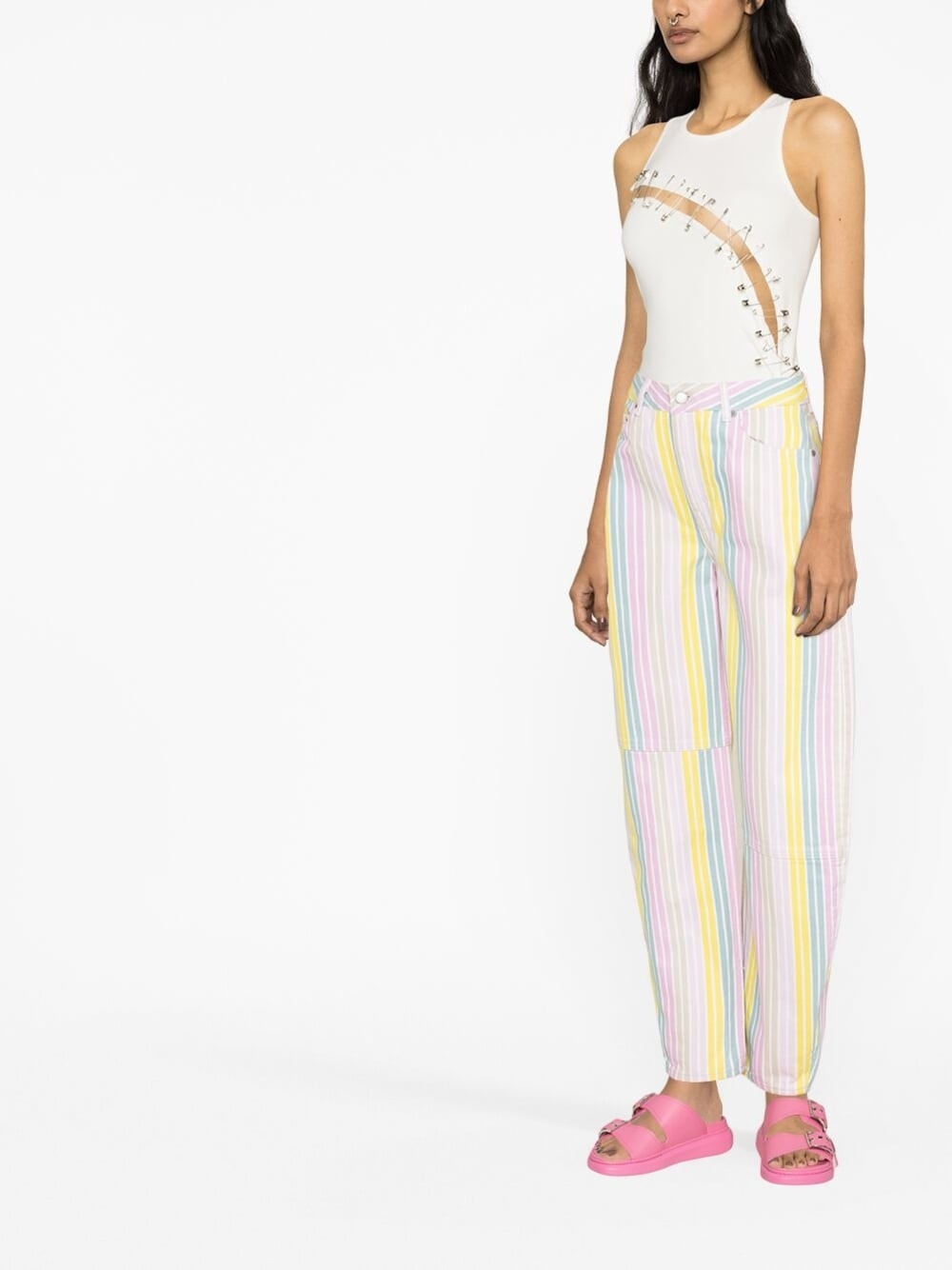 Stary striped tapered jeans - 4