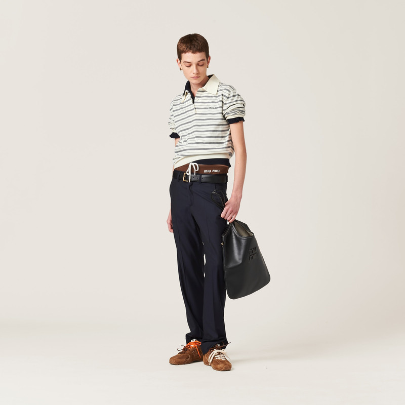 Miu Miu Cotton jersey polo shirt outlook