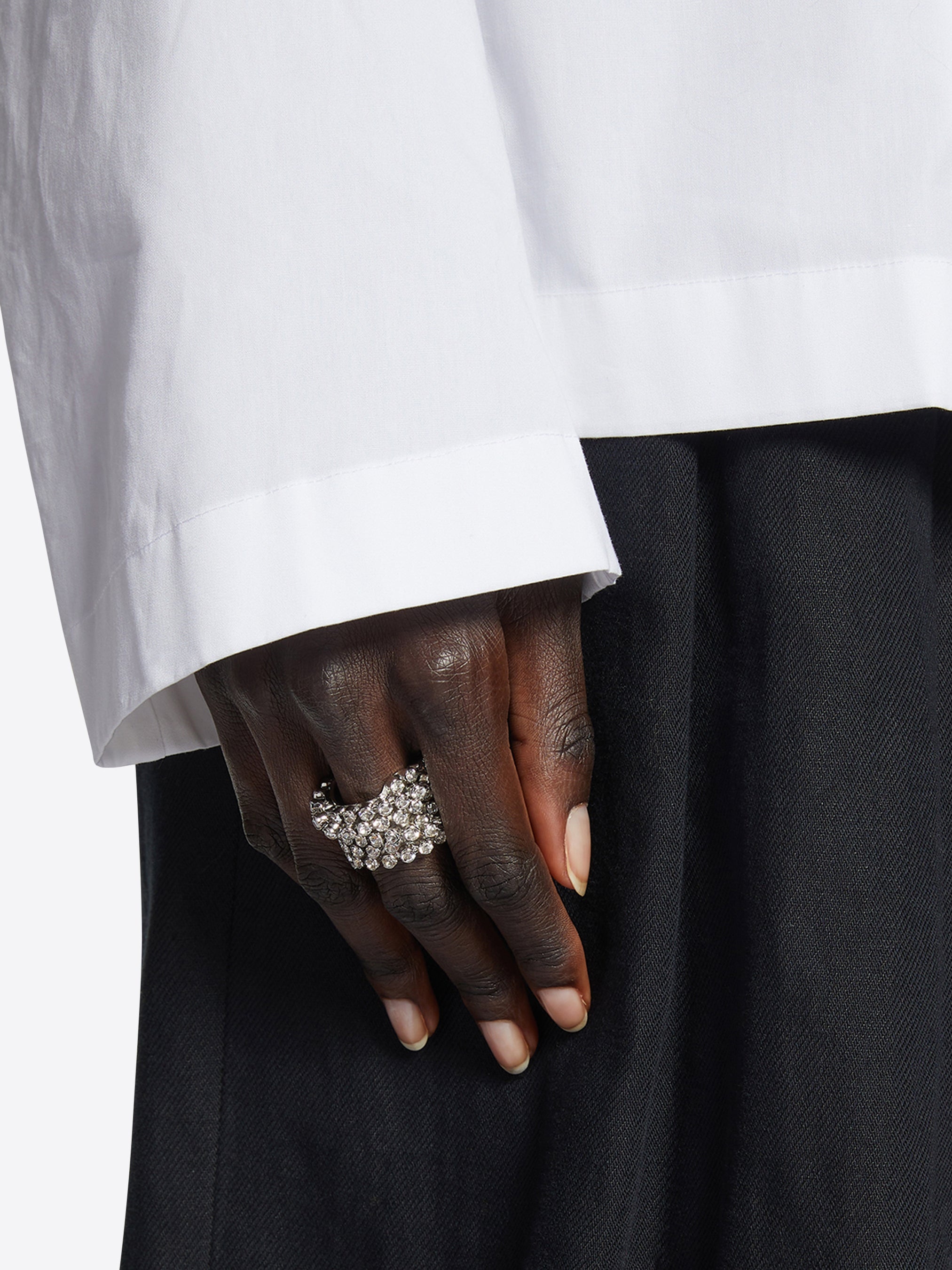 STRASS CHAIN RING - 4