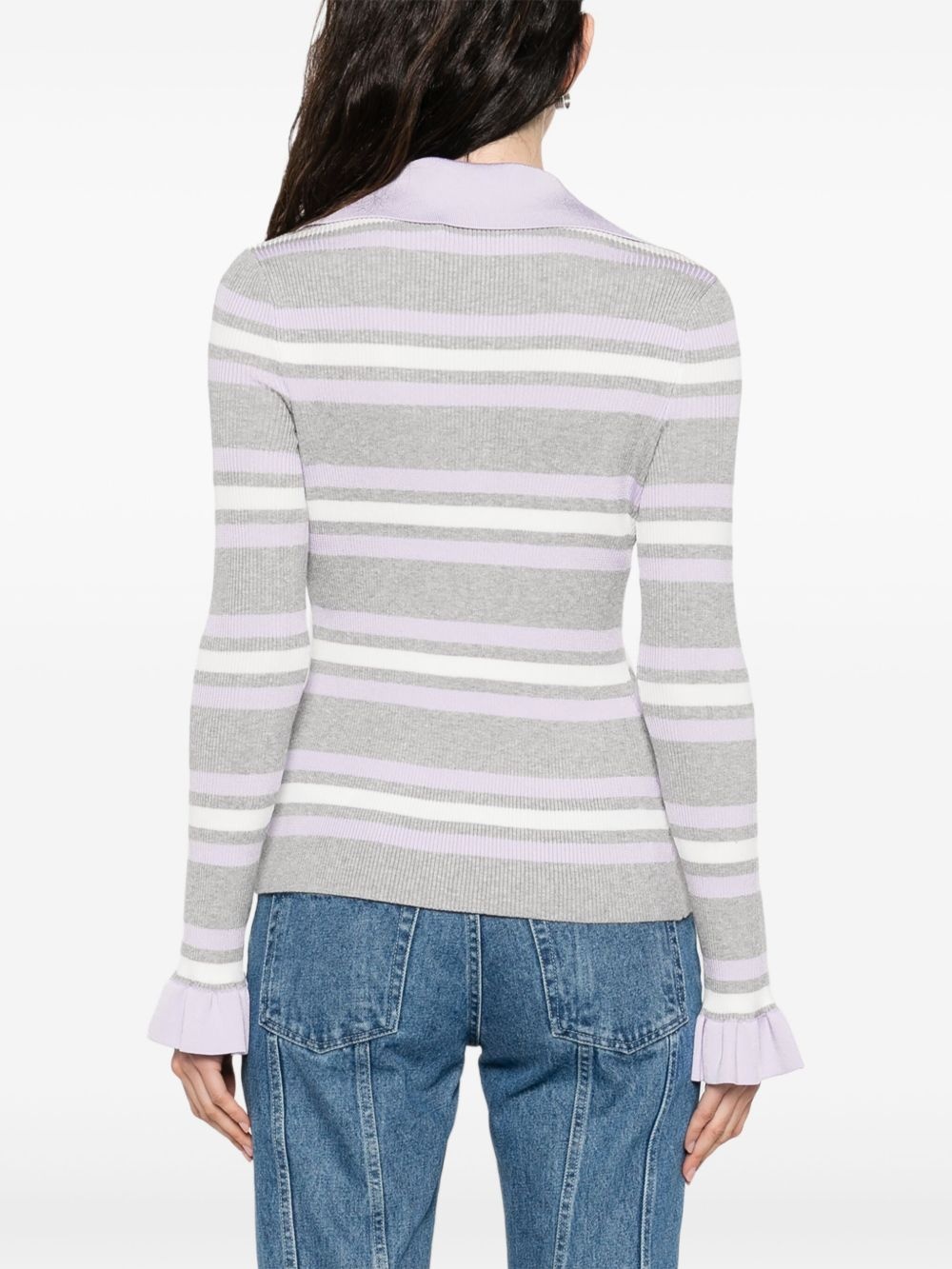 striped cardigan - 4