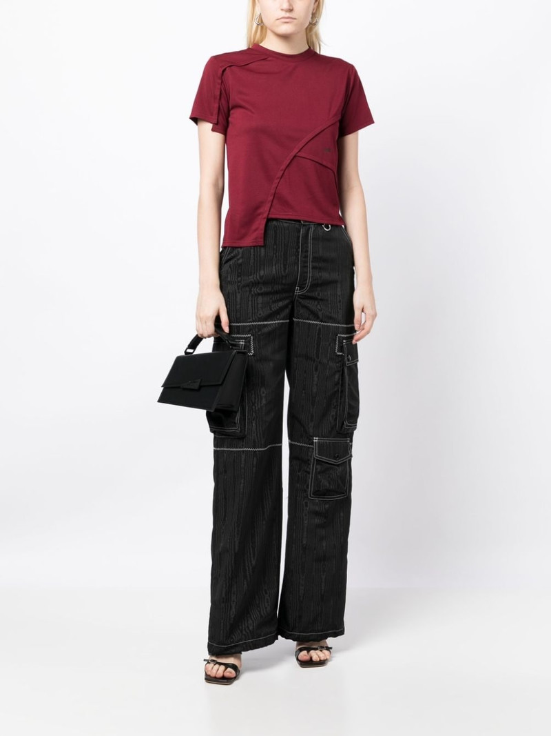 HELIOT EMIL™ logo-print panelled-design T-shirt outlook