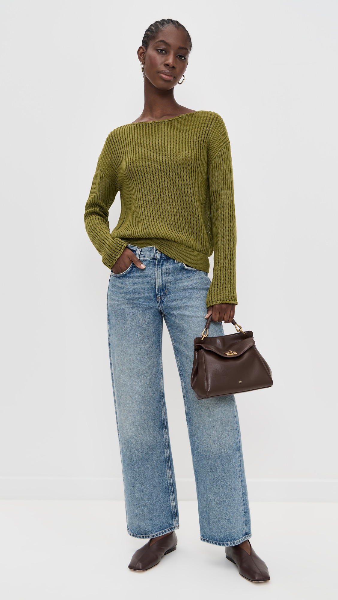 Easy Open Neck Sweater - 4