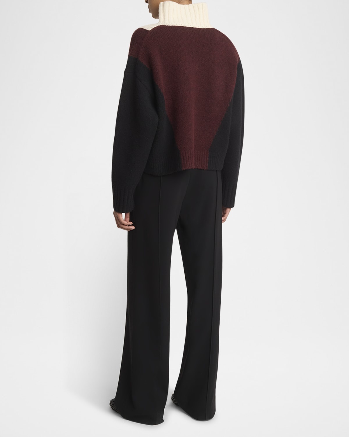 Alma Graphic Cashmere Turtleneck Sweater - 3