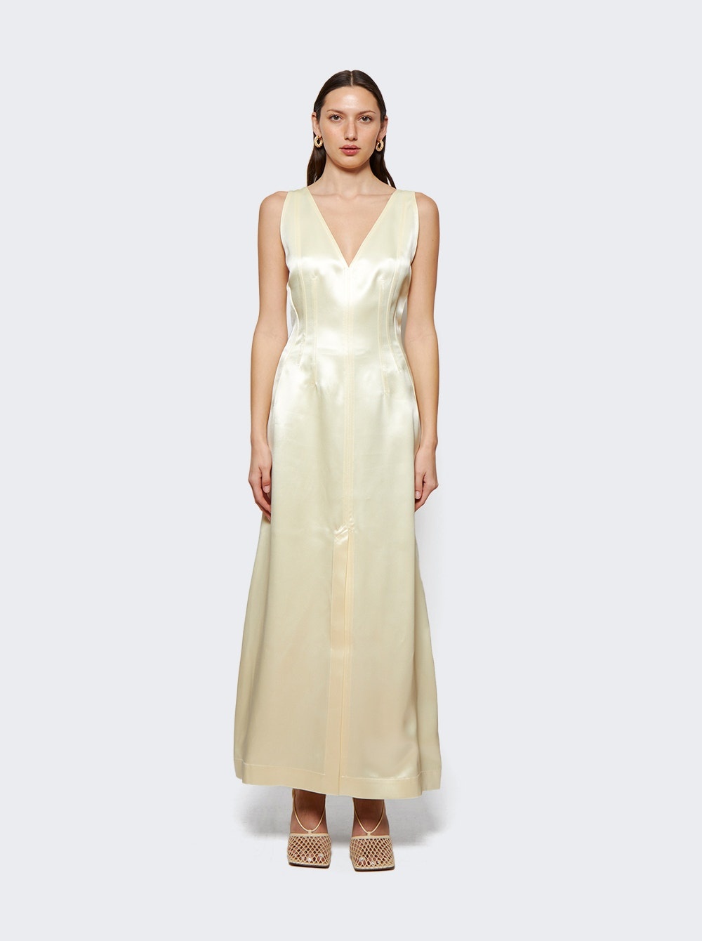 Washed Silk Dress Camomile - 3