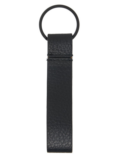 Common Projects Black Leather Keychain outlook