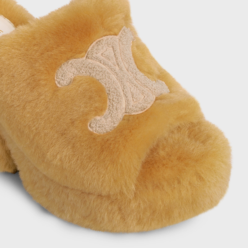 CELINE ELENA MULE in SHEARLING 4