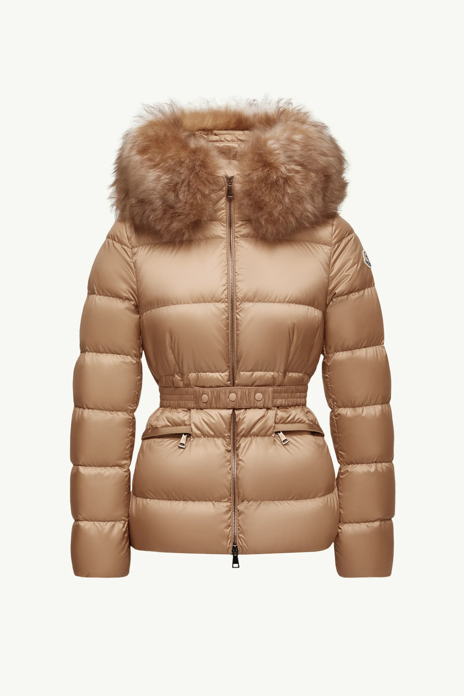 Boed Hooded Shearling-Trimmed Short Down Jacket - 1