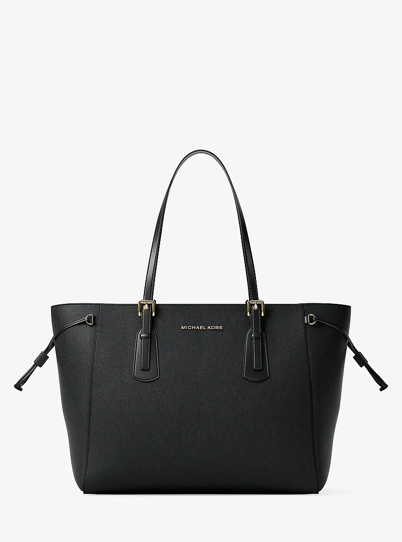 Voyager Large Saffiano Leather Tote Bag - 1