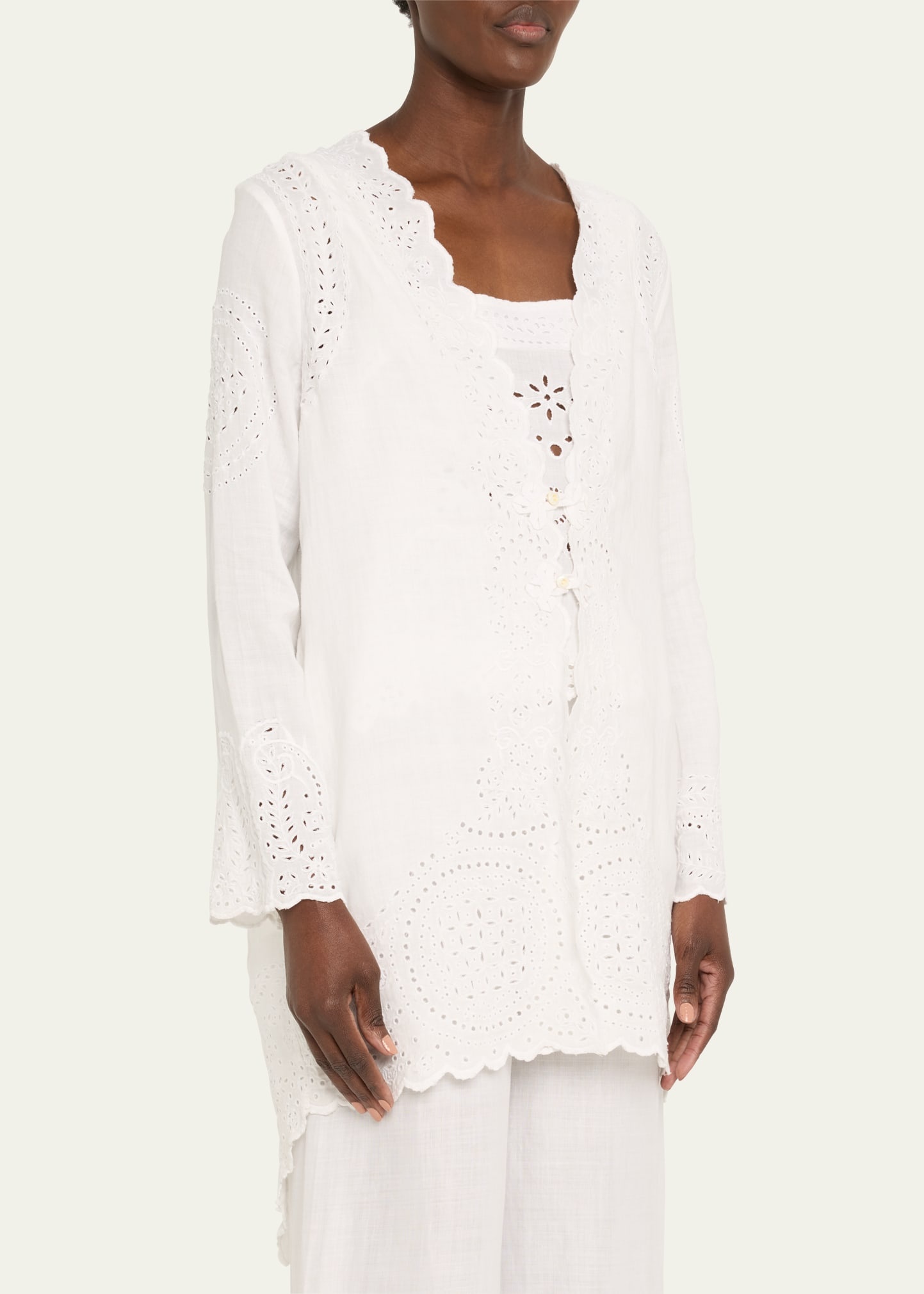 Belvoir Broderie Anglaise Lace Top - 4