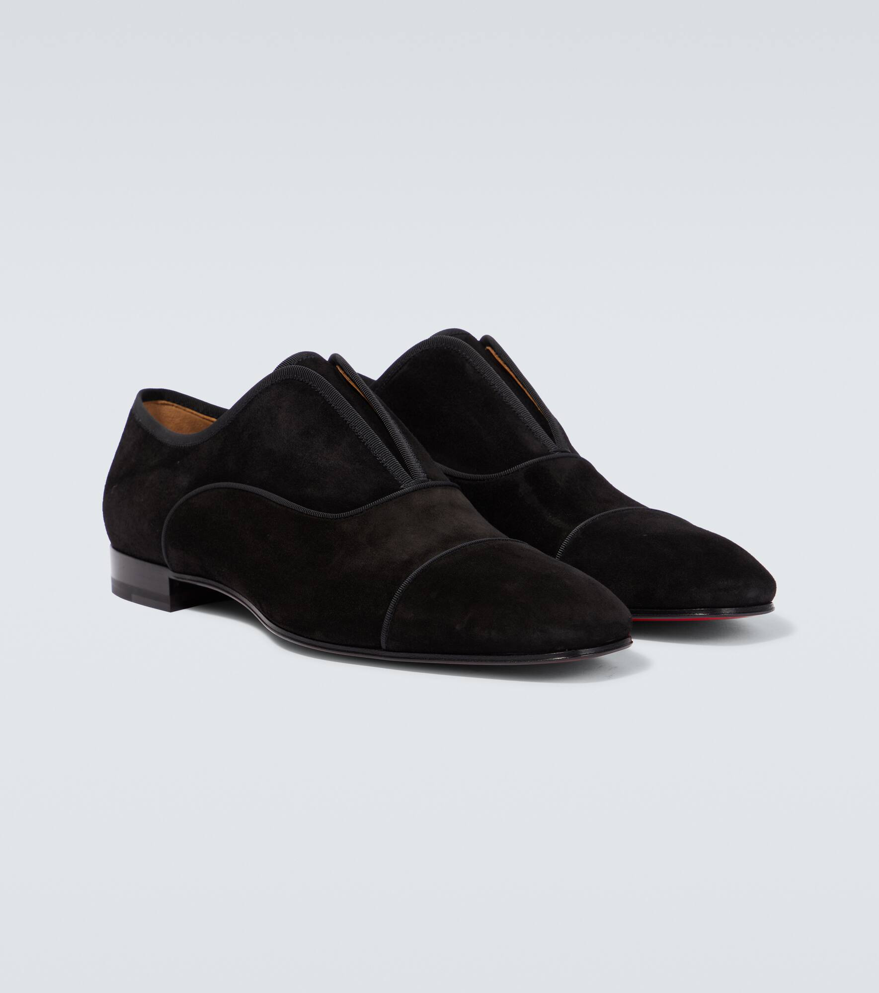 Alpha Male velour Oxford shoes - 5