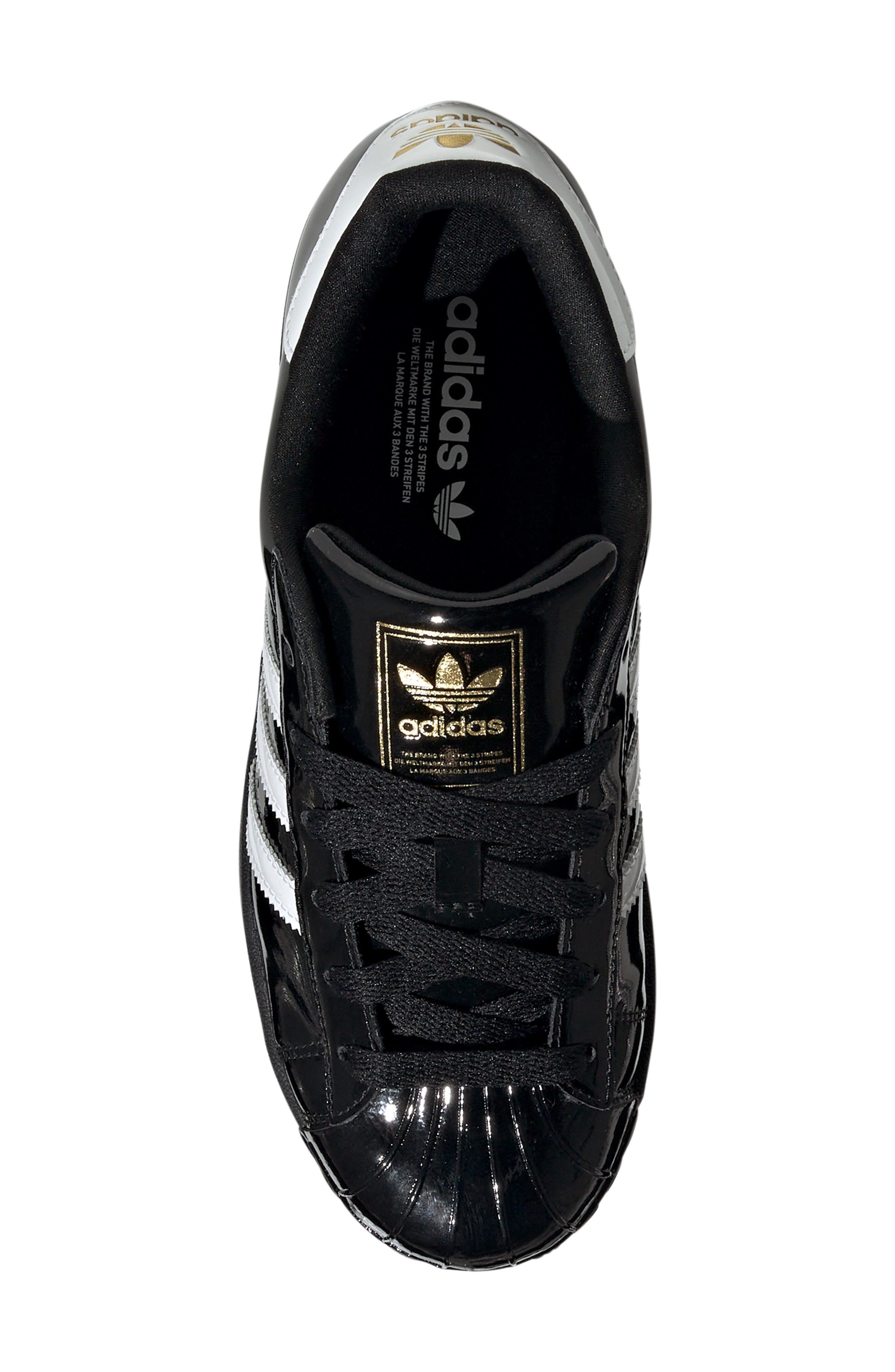 adidas Superstar II Sneaker in Black/White/Gold Metallic at Nordstrom - 4