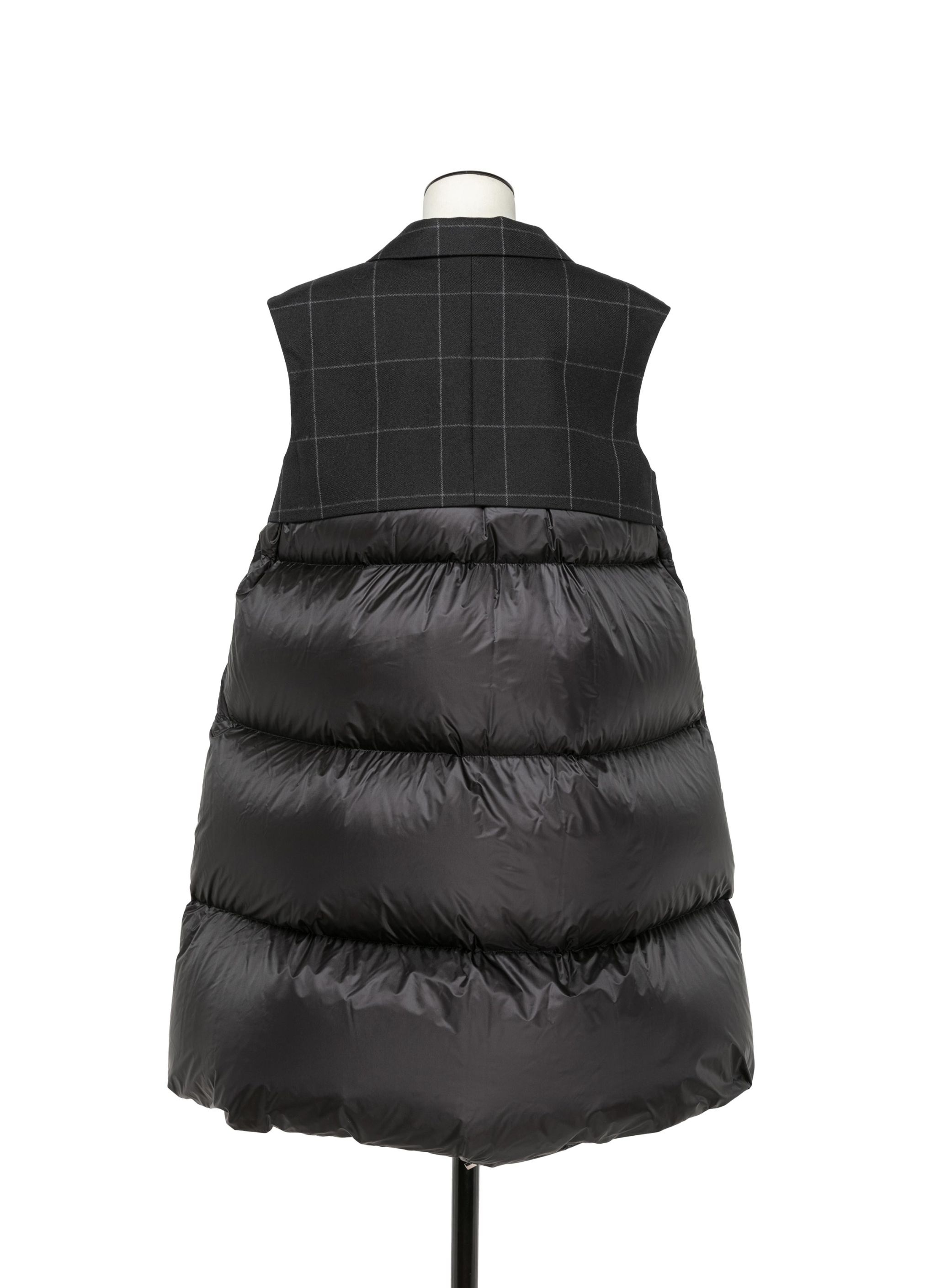 ☆関税込み☆【SACAI】Windowpane Puffer Vest sacai Windowpane Puffer Vest | sacai | REVERSIBLE