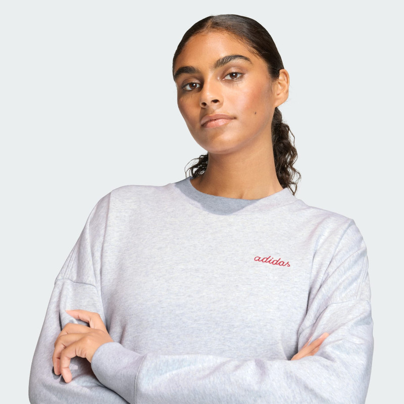 Seasonal Essentials Colorpop Sweatshirt with Embroidered Graphic 5