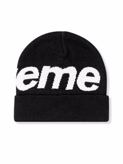 Supreme big logo beanie outlook