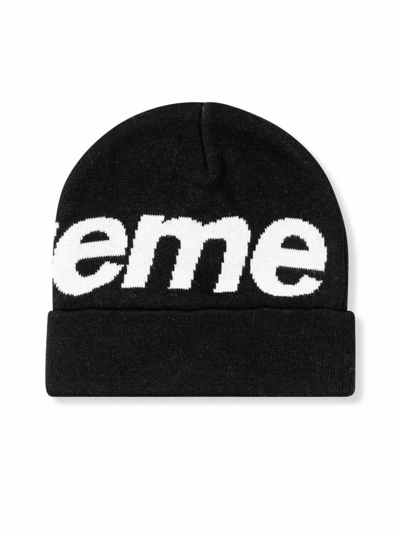 Supreme big logo beanie outlook