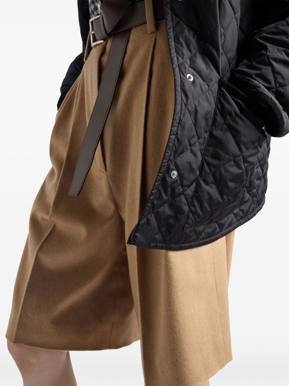 pleat-detailing shorts - 4