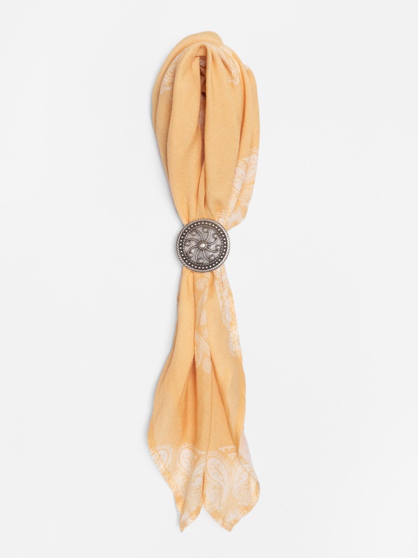 Concho Scarf Ornament Silver - 3