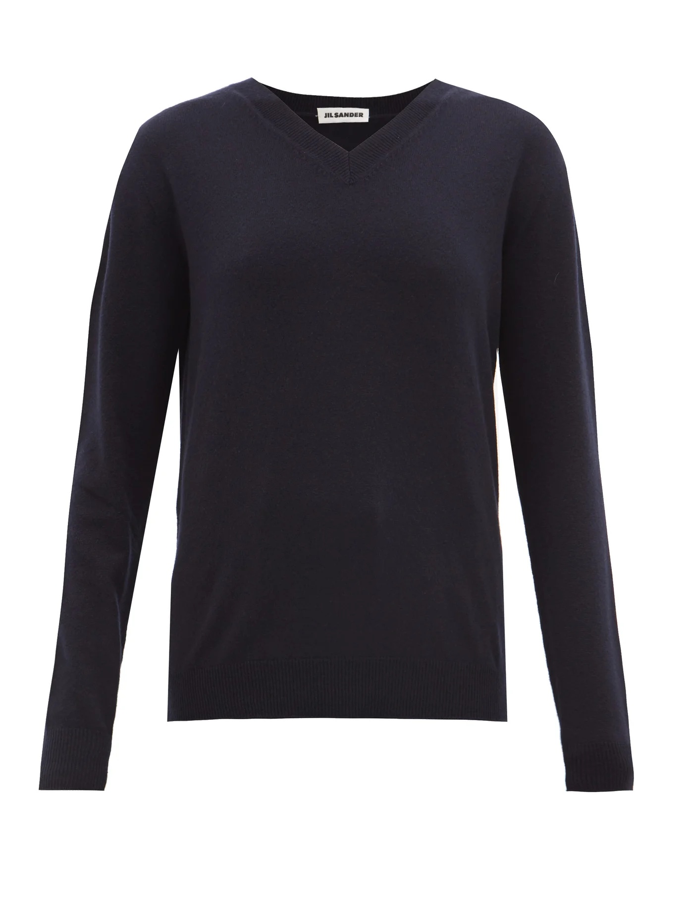 V-neck cashmere sweater - 1