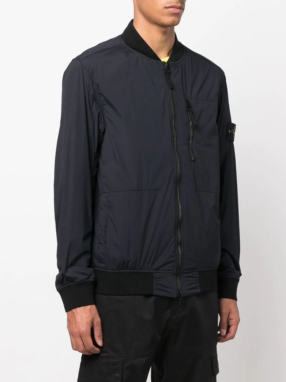 Compass patch zipped bomber jacket - 3