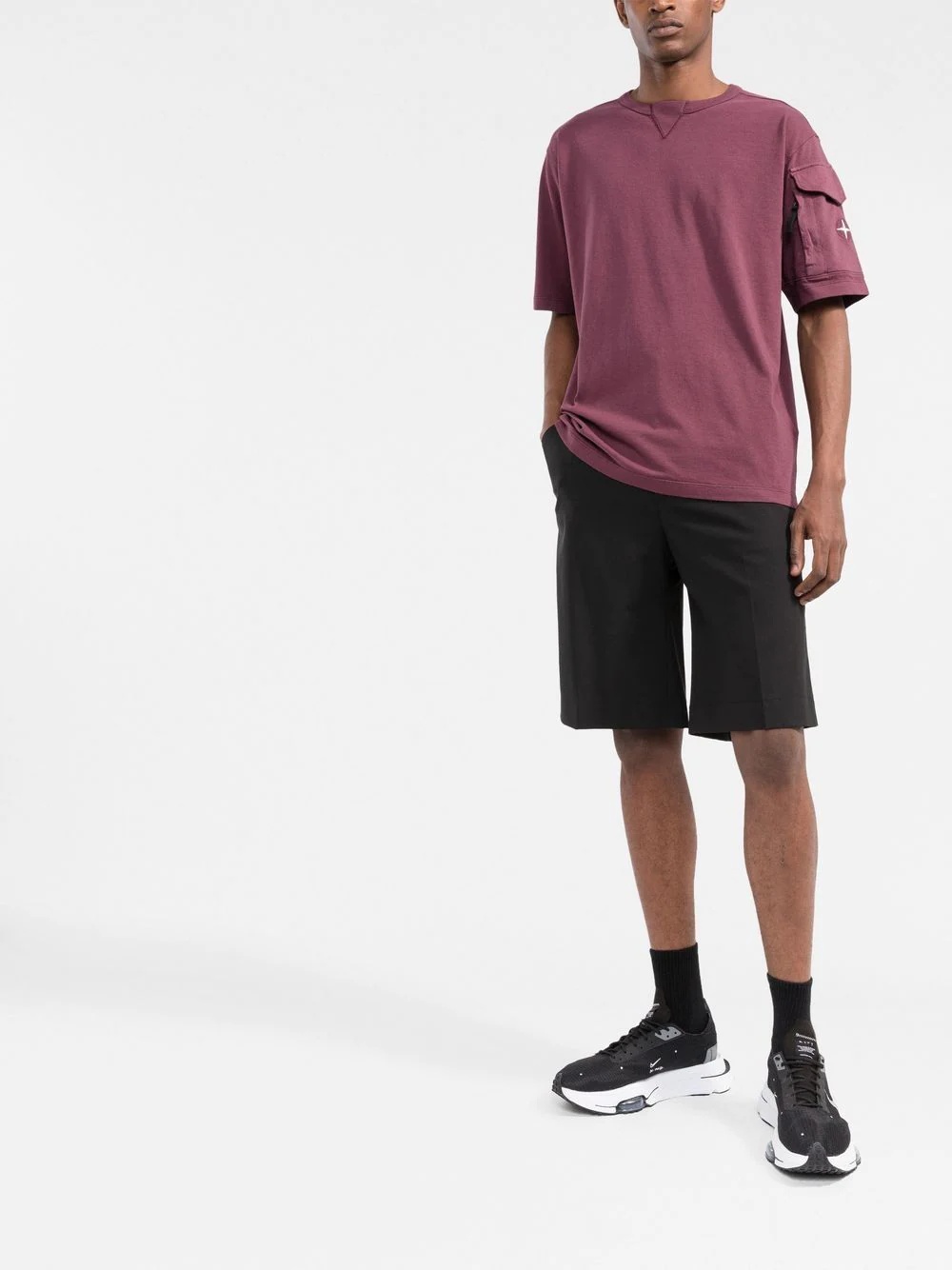 Compass sleeve pocket T-shirt - 2