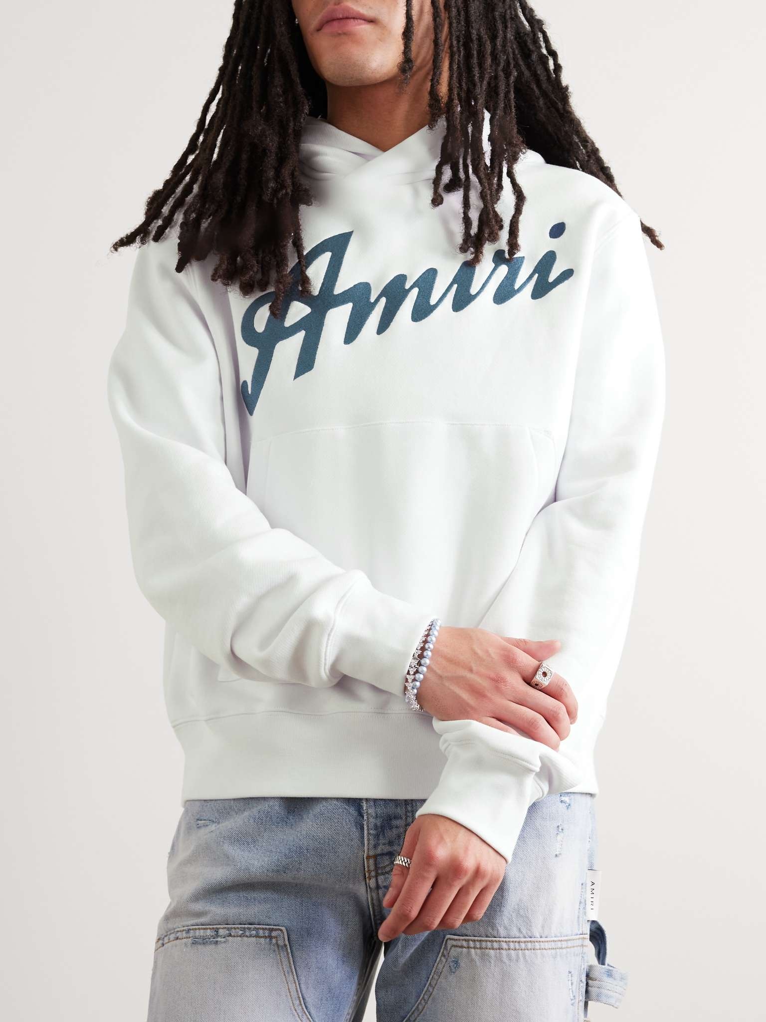 Logo-Embroidered Cotton-Jersey Hoodie - 4