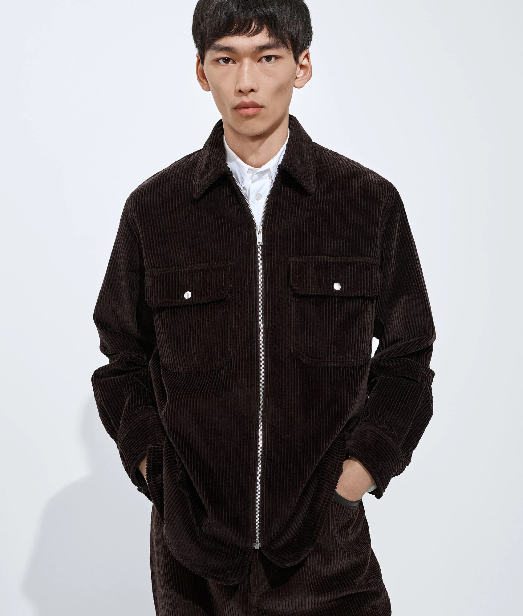 Cotton Corduroy Overshirt - 1