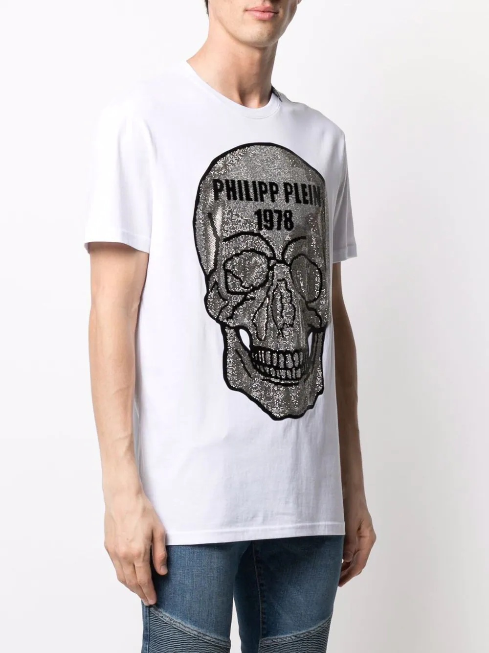 crystal skull cotton T-shirt - 3