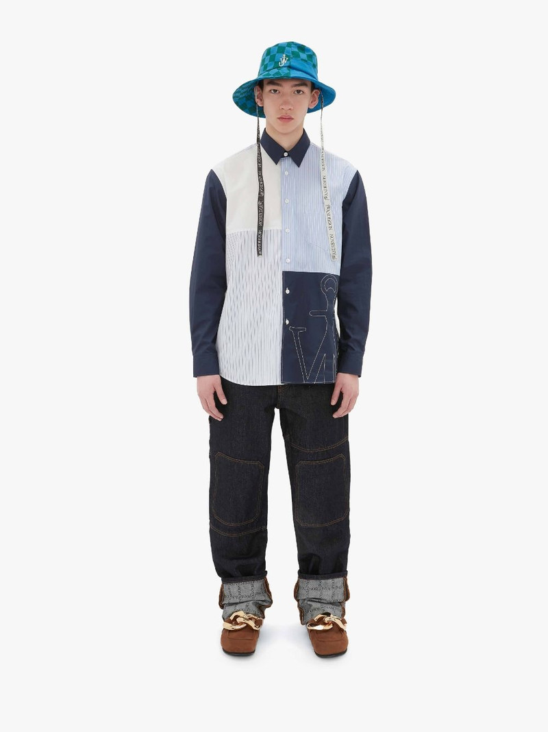 JW Anderson LOGO GRID TURN UP WORKWEAR JEANS outlook