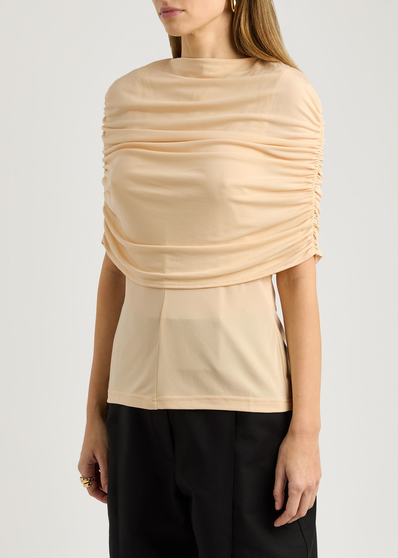 ESSE Studios Esse Studios Bonachi Cape-effect Jersey top outlook