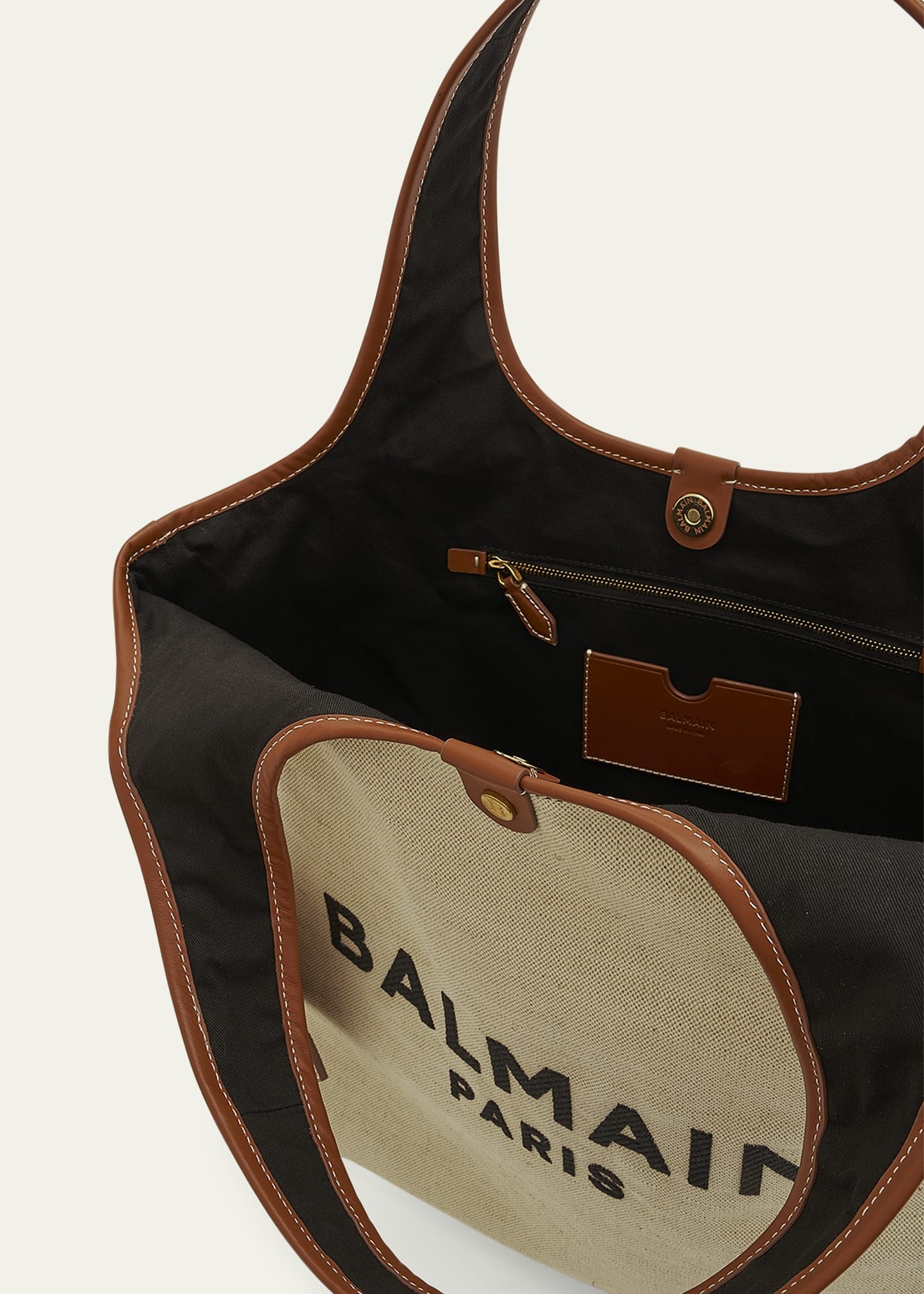 B Army Logo Canvas Shopper Tote Bag - 4
