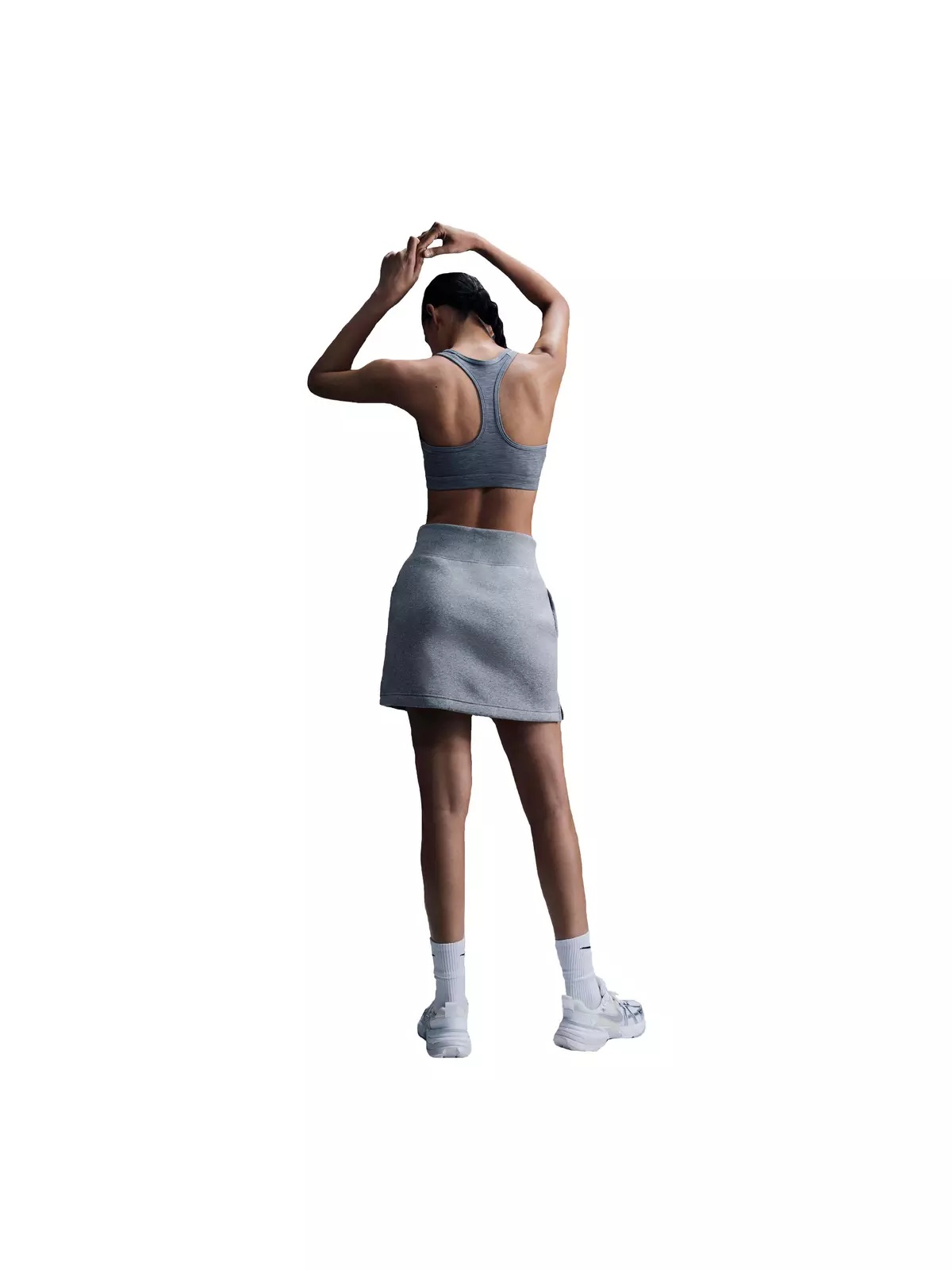 Women's Swoosh Medium Support Padded Sports Bra - Grey - 5