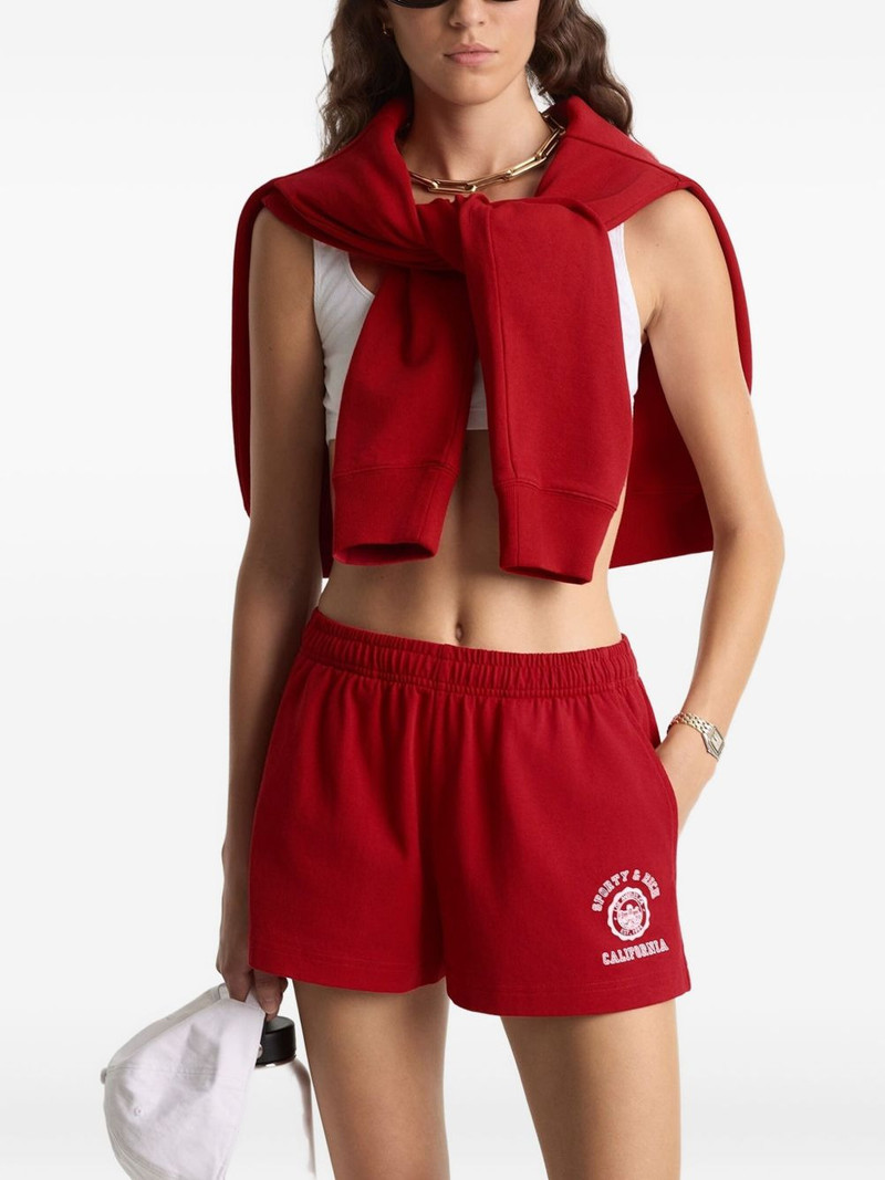 Sporty & Rich elasticated logo shorts outlook