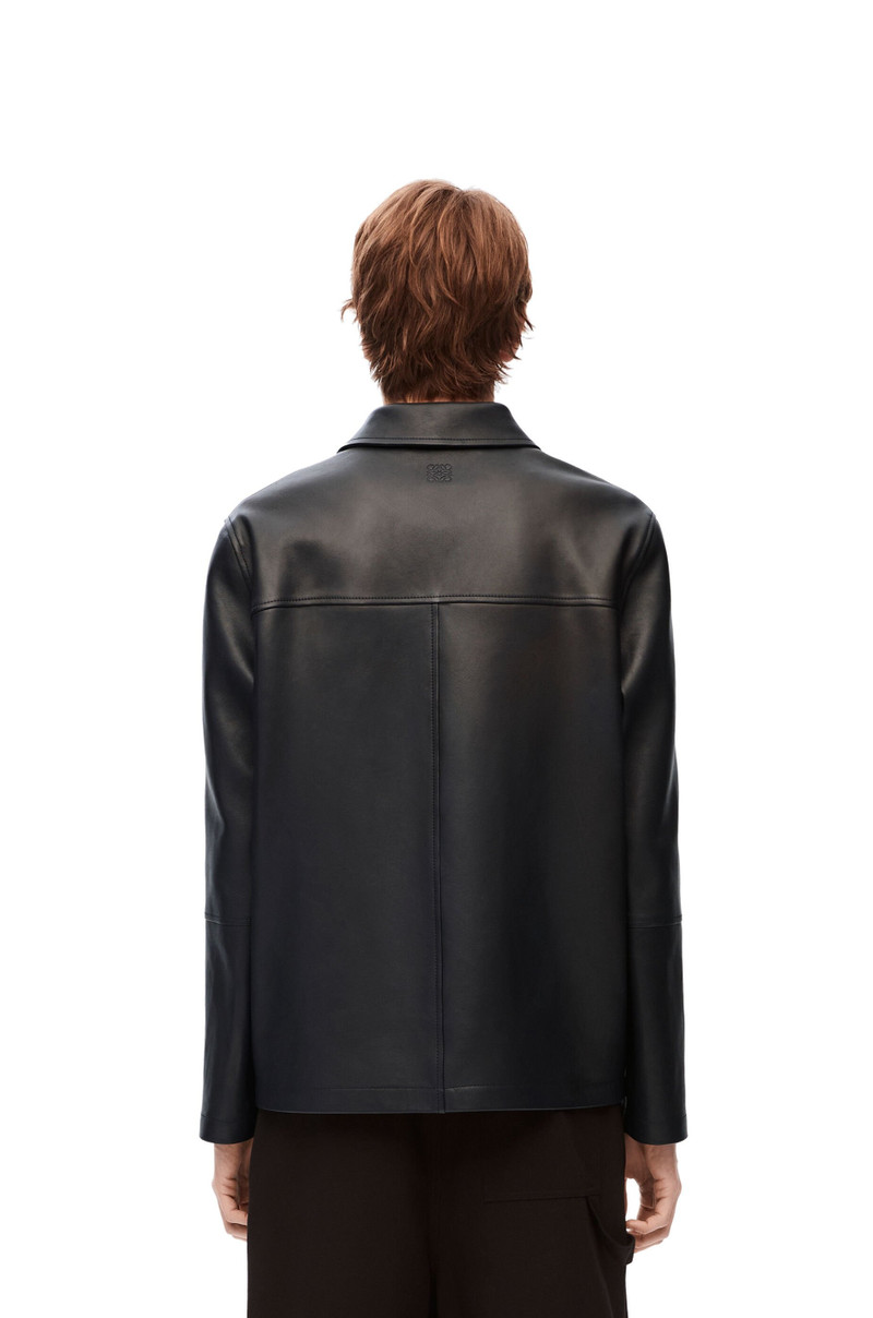 Workwear jacket in nappa lambskin 4