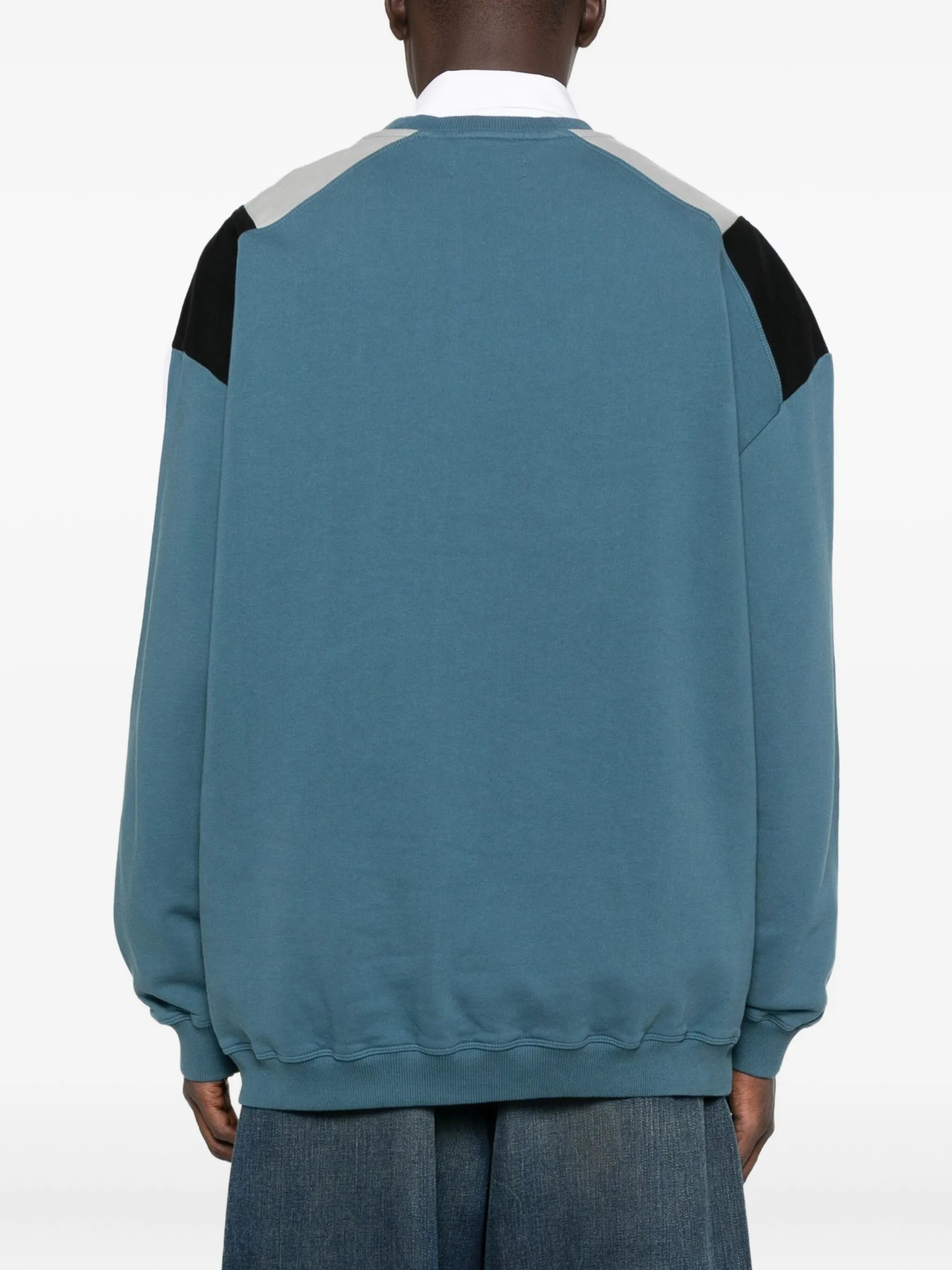 Martine Rose Panelled Striped Sweatshirt - 2
