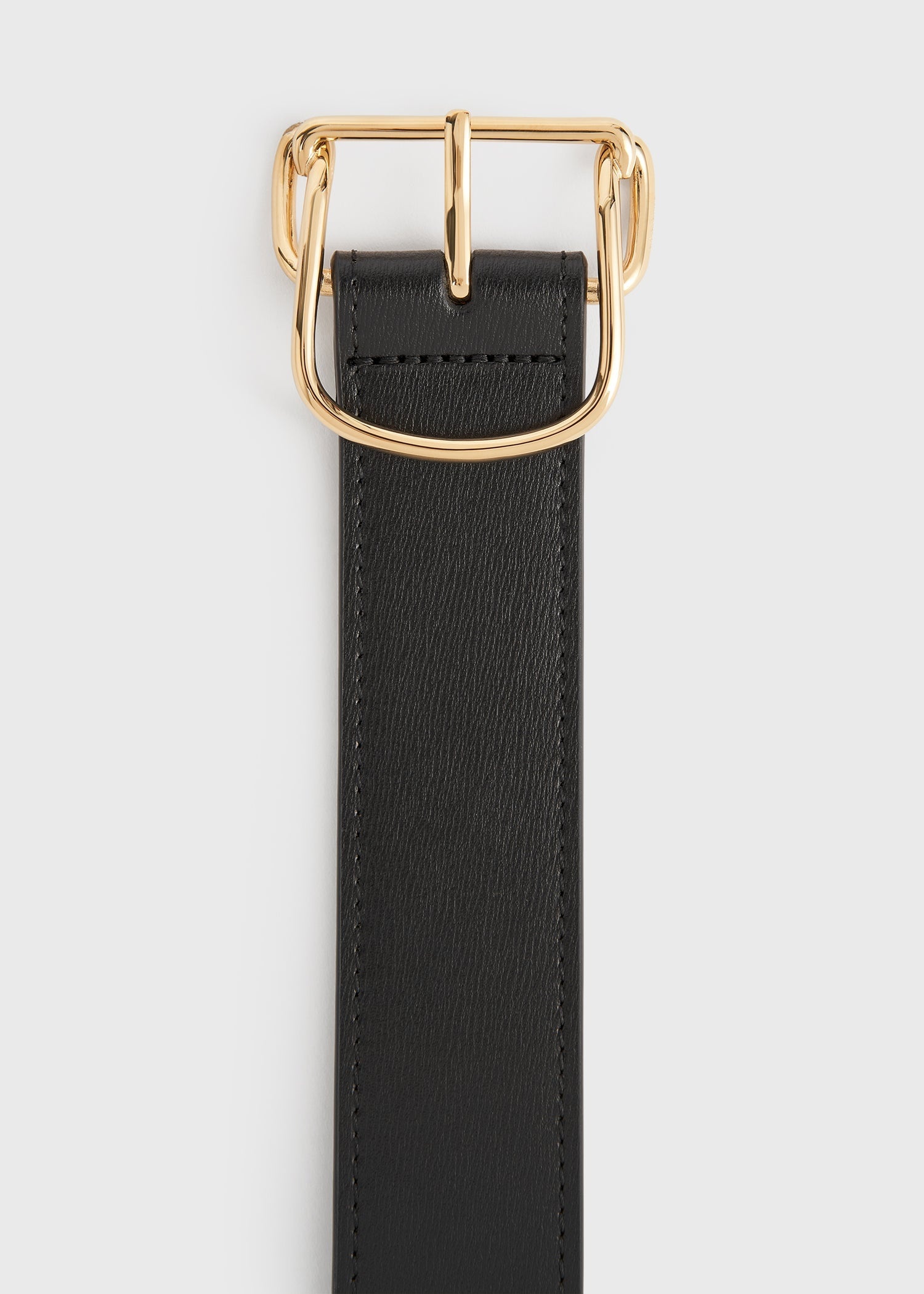 Swirl leather belt black - 6