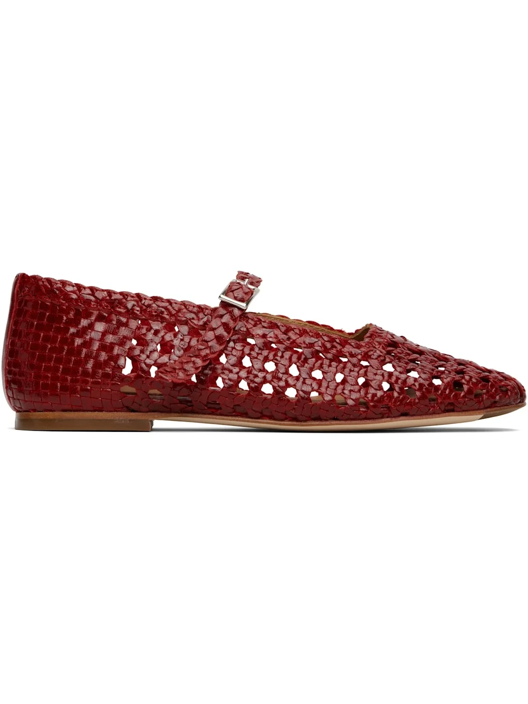 Red Yeida Ballerina Flats - 1