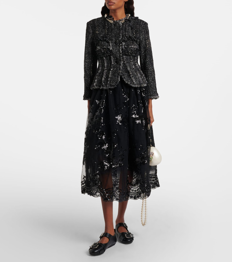 Simone Rocha Sequined midi skirt outlook