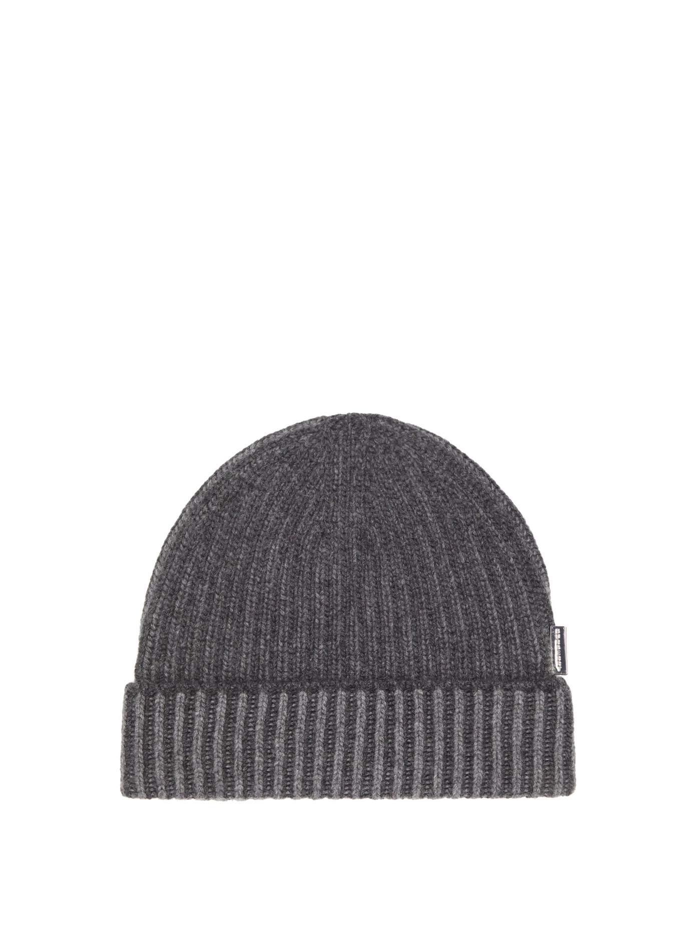 Ribbed-knit cashmere beanie hat - 1