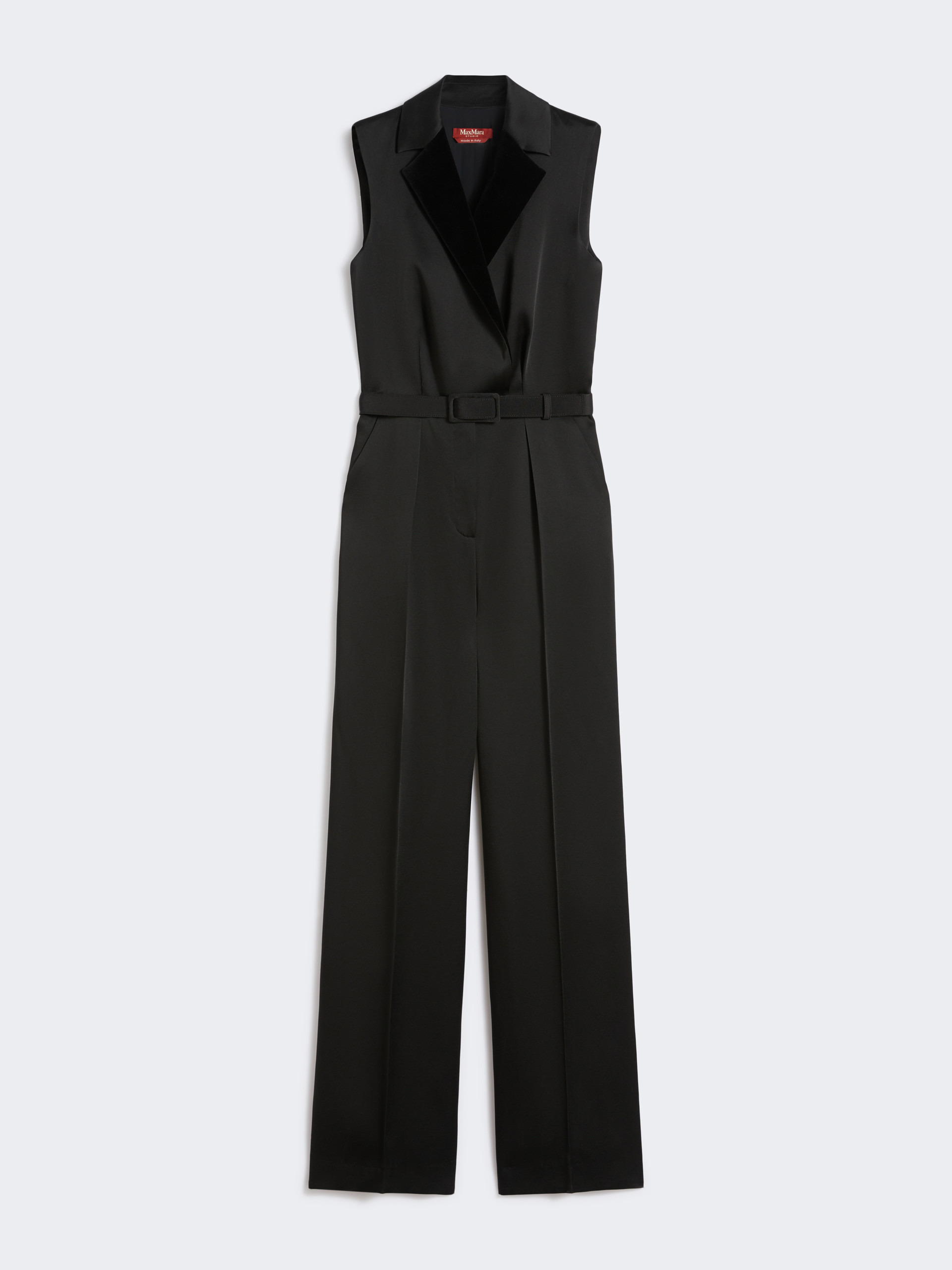 SCALATA Tuxedo jumpsuit in enver satin - 1