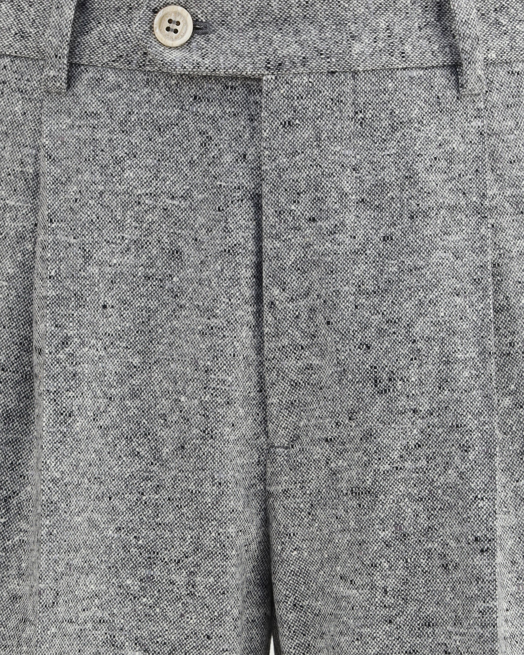 Wool and cashmere buttoned grisaille Suit - 3