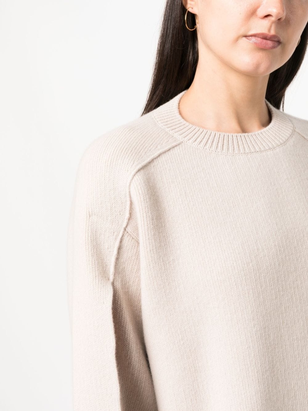 cape-back v irgin-wool blend jumper - 5