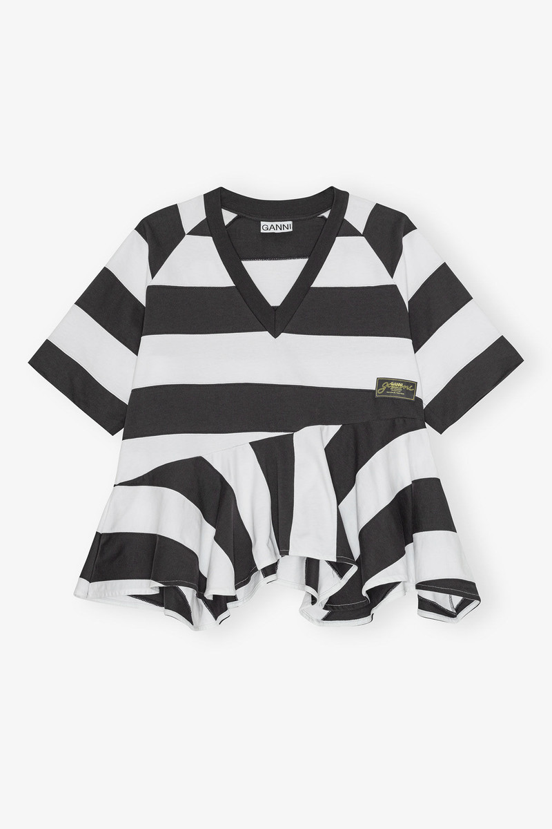T-SHIRT IN HEAVY COTTON WITH STRIPES 1