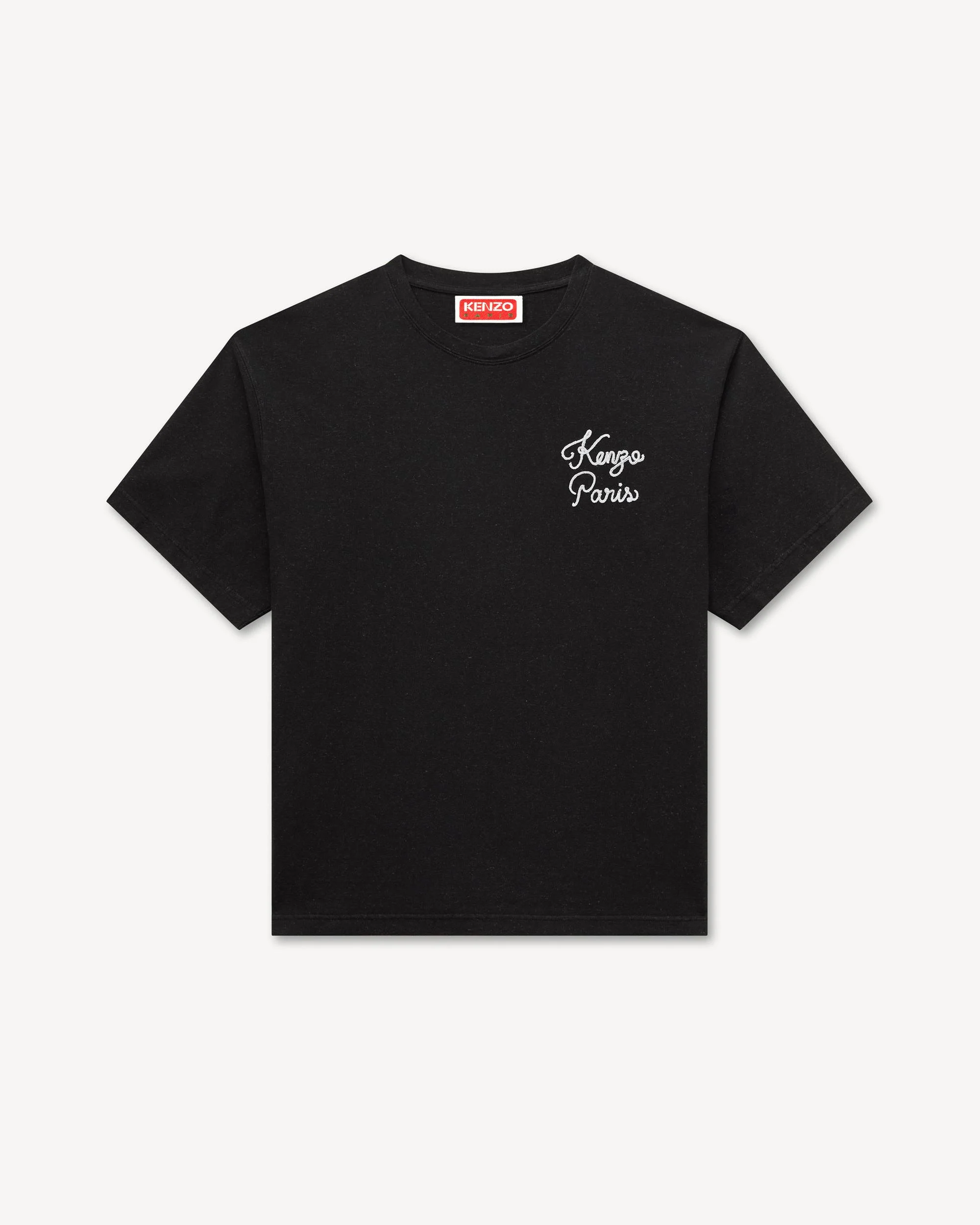 'KENZO Paris Chainstitch' embroidered T-shirt in cotton - 1