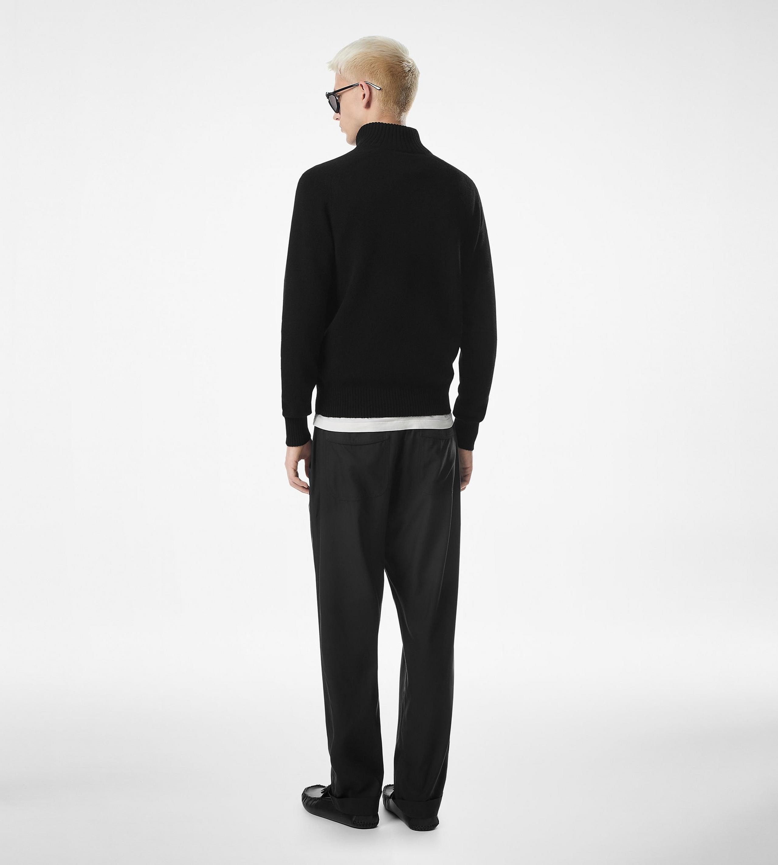 CASHMERE LAMBSWOOL HALF ZIP - 3